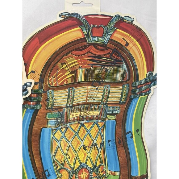 Ron Lewis Amscan Jukebox Wall Decoration 16” Lot of 2 New RARE - Picture 3 of 14